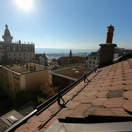 Apartament Ouchy, Penthouse With Terrace And Breathtaking Views! Lozanna