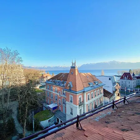 Ouchy, Penthouse With Terrace And Breathtaking Views! Apartament Lozanna